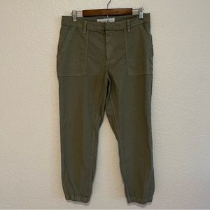 Frank & Eileen Jameson Cotton Flax Sage Green Jogger Pants 10